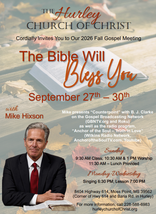 2026 Fall Gospel Meeting